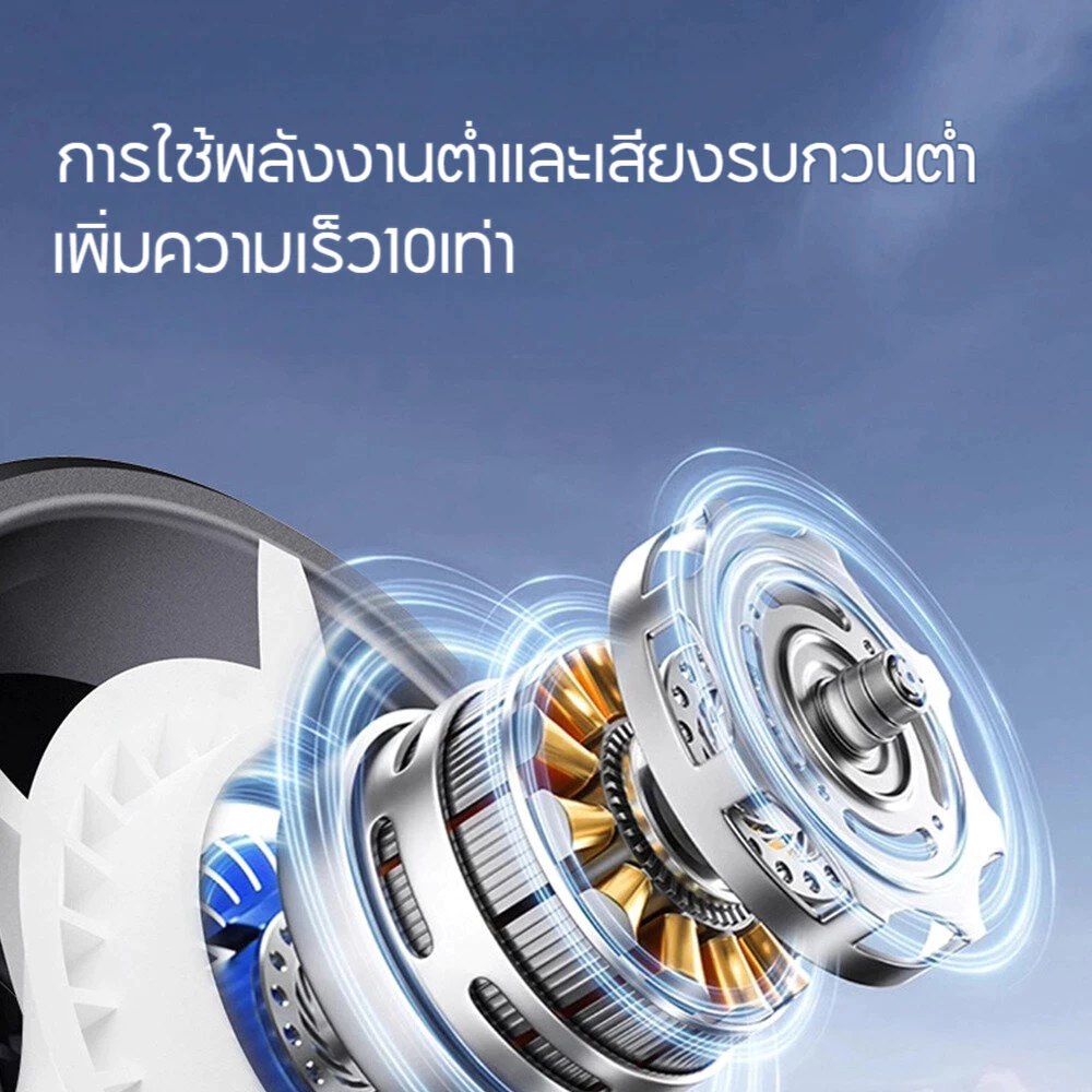 พัดลมพกพา พัดลมเทอร์โบไฟฟ้า ความเร็ว 100 ระดับ ปรับความเร็วได้ มือถือพัดลมขนาดเล็ก thumbnail 5