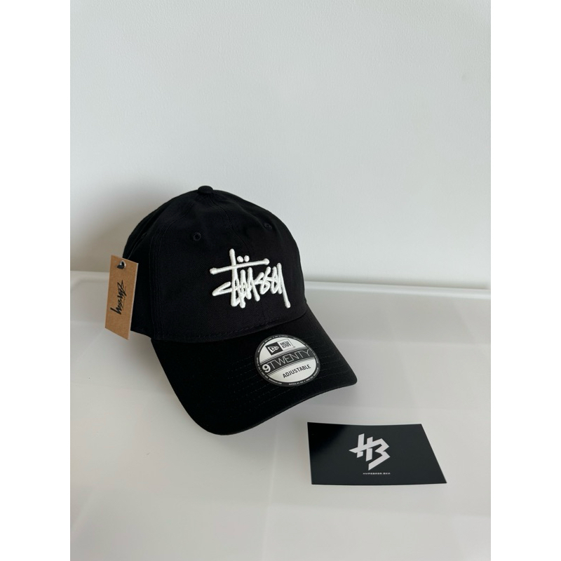 [ของแท้] STÜSSY NEW ERA 9TWENTY BASIC STRAPBACK BLACK พร้อมส่ง