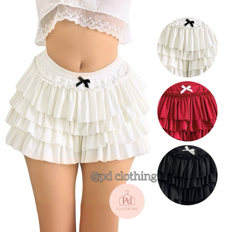 มีส่งด่วน !! กางเกง กระโปรง ระบาย 4 ชั้น