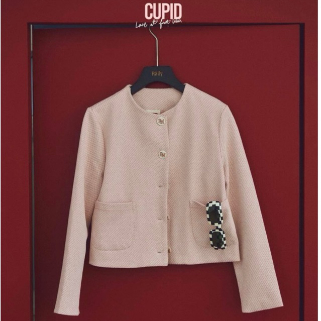 [ใช้ส่วนลดโค้ดคุ้มได้] RM Buttons Jacket สี cupid (ชมพู) ใหม่ห้อยป้าย แท้ 💯