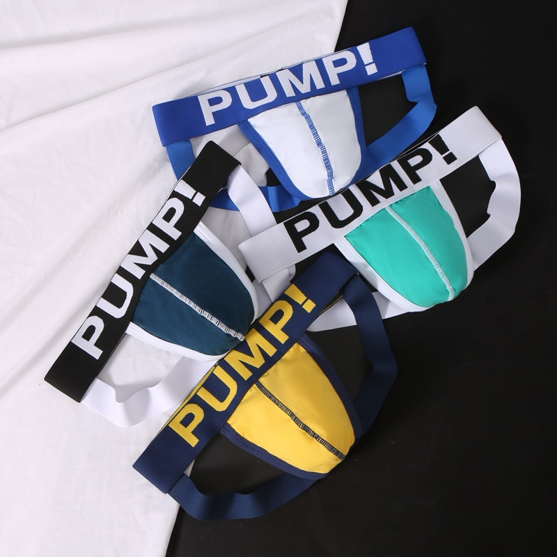 กางเกงในผู้ชายรุ่นใหม่ pump jockstrap เอวลอย เนื้อนุ่ม เซ็กซี่ สวมใส่สบาย ดีไซน์ทันสมัย ใส่แล้วดูหล่อ เพิ่มความมั่นใจ