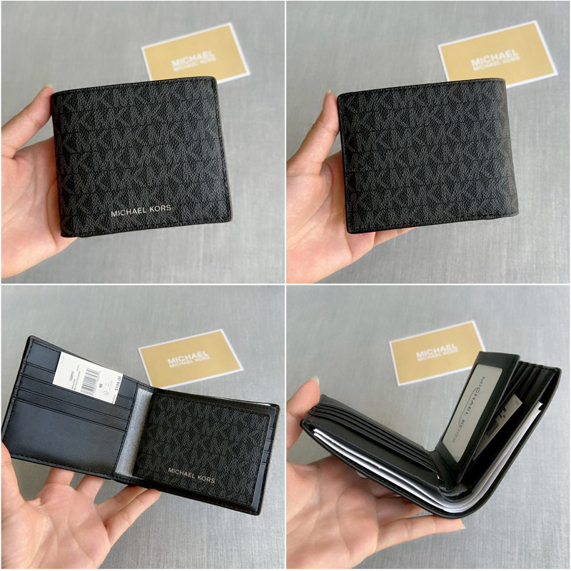 กระเป๋าสตางค์ชาย MICHAEL KORS WALLET  36U9LCRF6B  BILLFOLD W PASSCASE กระเป๋าสตางค์ชายแบบหนา มีไส้ ล