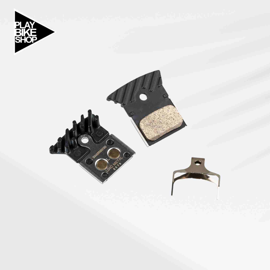 ผ้าเบรค SHIMANO L04C  อะไหล่แท้ SHIMANO ผ้าเบรค SHIMANO L04C โลหะ มีครีบระบายความร้อน