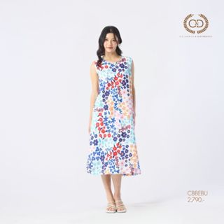 C&D Dress Blue Kobana เดรส แขนกุด สีฟ้า CBBEBU