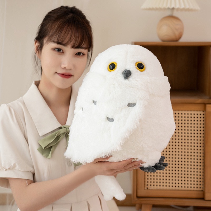 🔥 พร้อมส่ง 🇹🇭 🔥 ตุ๊กตานกฮูกเฮ็ดวิก (Hedwig) แฮร์รี่ พอตเตอร์ ขนนุ่ม ขนาดใหญ่ ตุ๊กตาของขวัญ ตกแต่งบ้าน