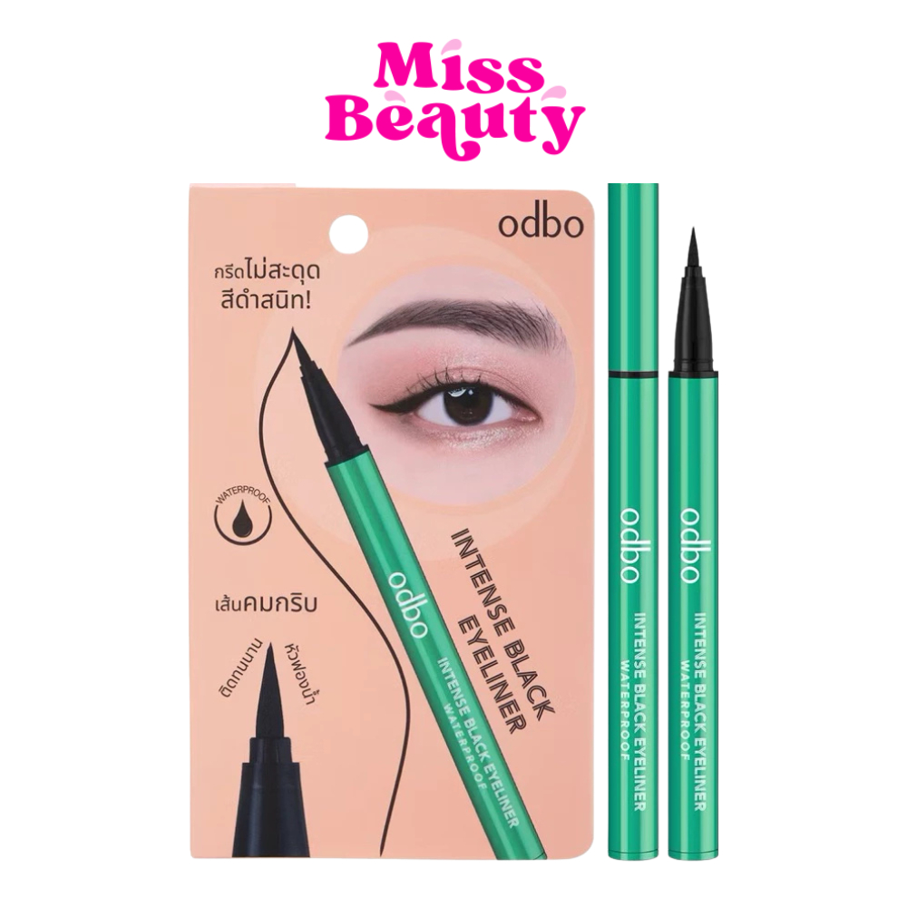 OD3003 Odbo Intense Black Eyeliner Waterproof  โอดีบีโอ อินเท้นซ์ แบล็ค อายไลเนอร์ 0.5 มล.