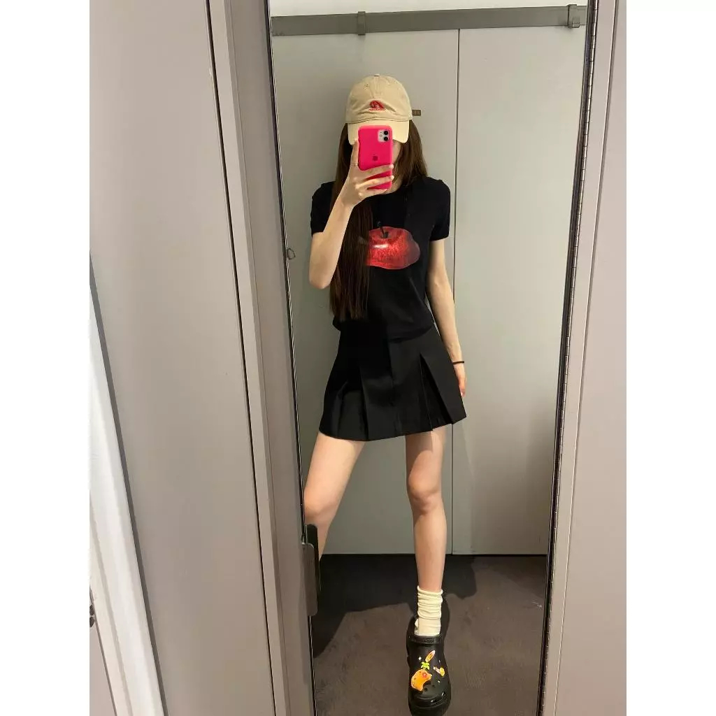 Rita พร้อมส่งเสื้อยืดสีขาว เสื้อครอป baby tee รูปที่ 5