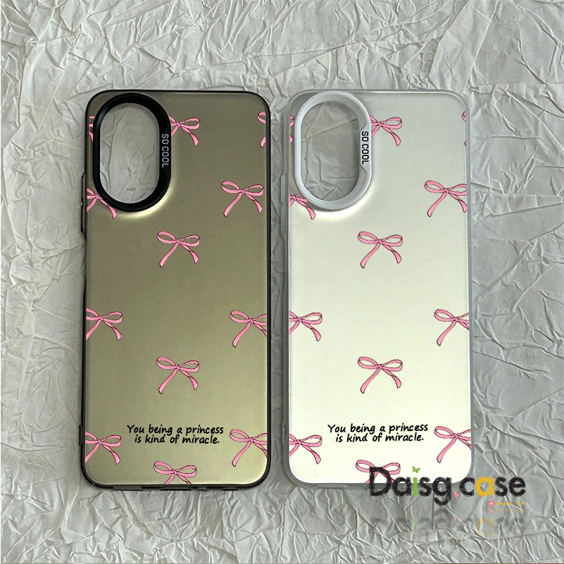 โบว์แสนโรแมนติก แฟนซี เคส สำหรับ OPPO A7 A15 A16 A92 A9 A95 A57 A78 A18 A94 A3 A60 A93 A98 A79 A60 A58 A3S A12E F11PRO