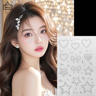 COD❤️สติกเกอร์แต่งใบหน้ารูปหัวใจเพชรหรูหราแฟชั่นสไตล์เกาหลีY…