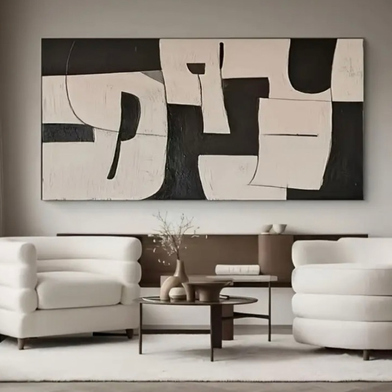 ภาพวาดตกแต่งผนัง Handcrafted Modern Abstract Oli Painting