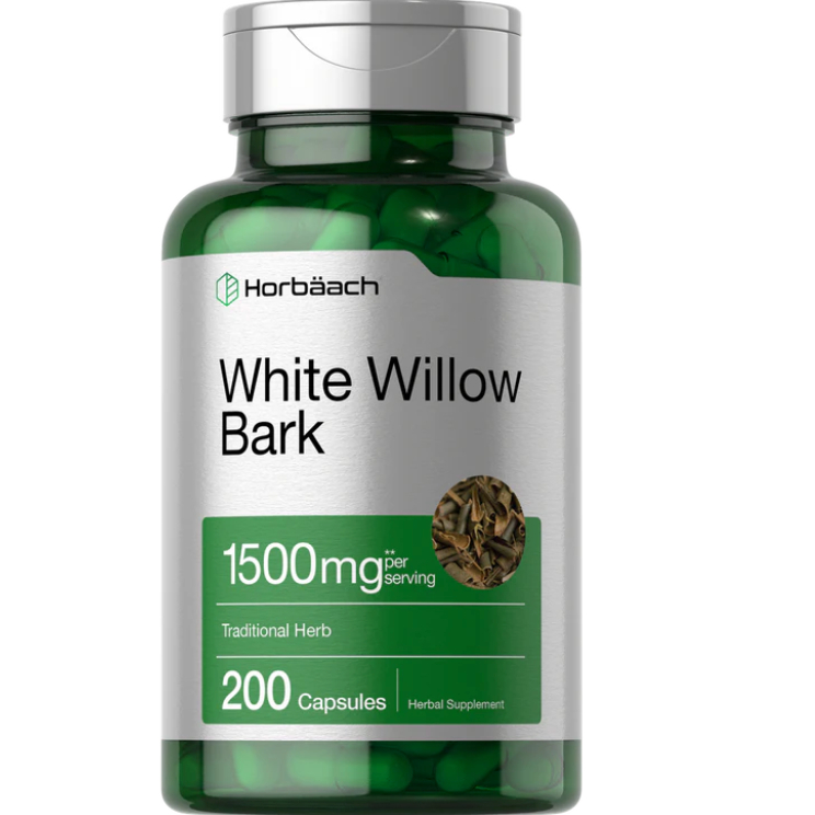 Horbaach White Willow Bark 1500mg per serving | 200 Capsules
