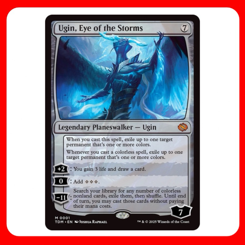 [MTG] Ugin, Eye of the Storms [TDM] [COLORLESS] [MYTHIC] [NORMAL] [ENG] (การ์ดเมจิค / Magic the Gath
