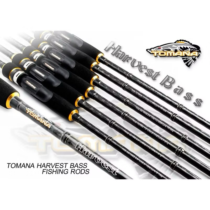 (พร้อมส่ง)คัน Tomana Harvest คันตีเหยื่อปลอมคันเบท เหนียวมาก#คัน7ฟุต3เวท25-50