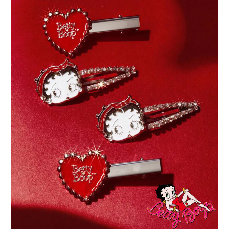 [พร้อมส่ง🇹🇭] กิ๊บติดผม Betty Boop 4-6 pcs/pack ไม่ทิ้งรอยหนีบบนเส้นผม