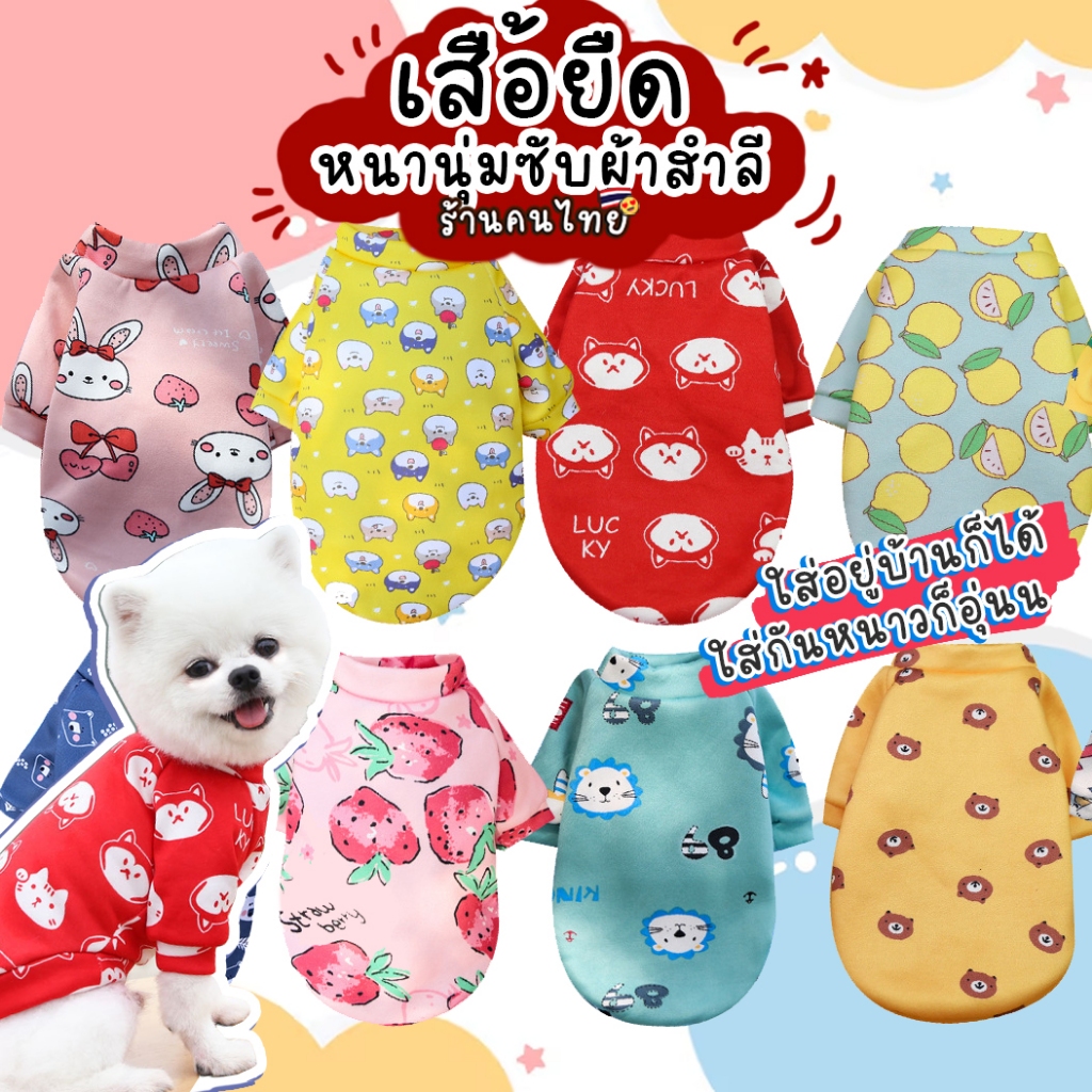 เสื้อแมวและสุนัข ชุดสุนัขและแมว เสื้อกันหนาวสัตว์เลี้ยง