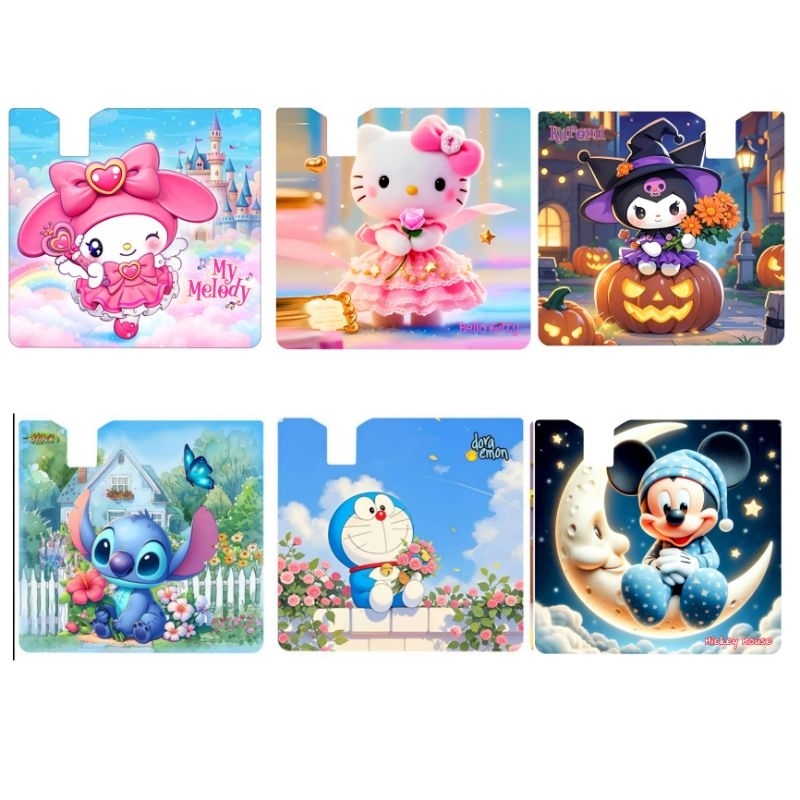 กรอบที่ใส่ป้ายภาษีรถยนต์ ลายการ์ตูน มีหลาย ลายให้เลือกจ้า ราคา1ชิ้น