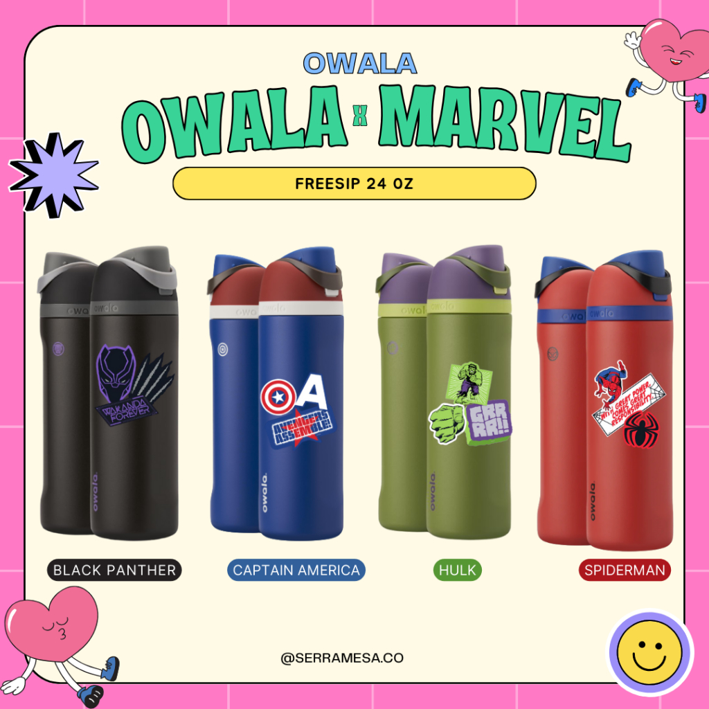 พร้อมส่งในไทย Owala x marvel 24 oz. ของแท้ 10000000%