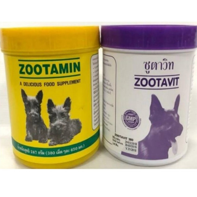 (แพ็คคู่) แคลเซียม zootavit+zootamin กระป๋องละ 380 เม็ด ซูตาวิท ซูตามิน(แพ็คคู่)*โปรดอ่านรายละเอียดก่อนสั่งซื้อ