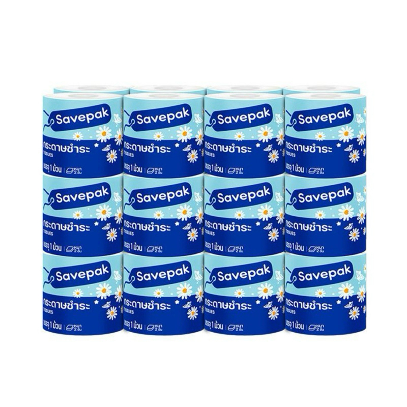 Savepak กระดาษชำระ 24ม้วน กระดาษทิชชู่ ทิชชู เซพแพ็ค