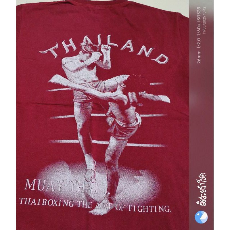 D39❤️รอบอก42 ยาว27" 🆕งานThailand มวยไทย เสื้อยืดมือ2 แบรนด์ วินเทจ การ์ตูน วง ลายมันส์ ราคาถูก สภาพด