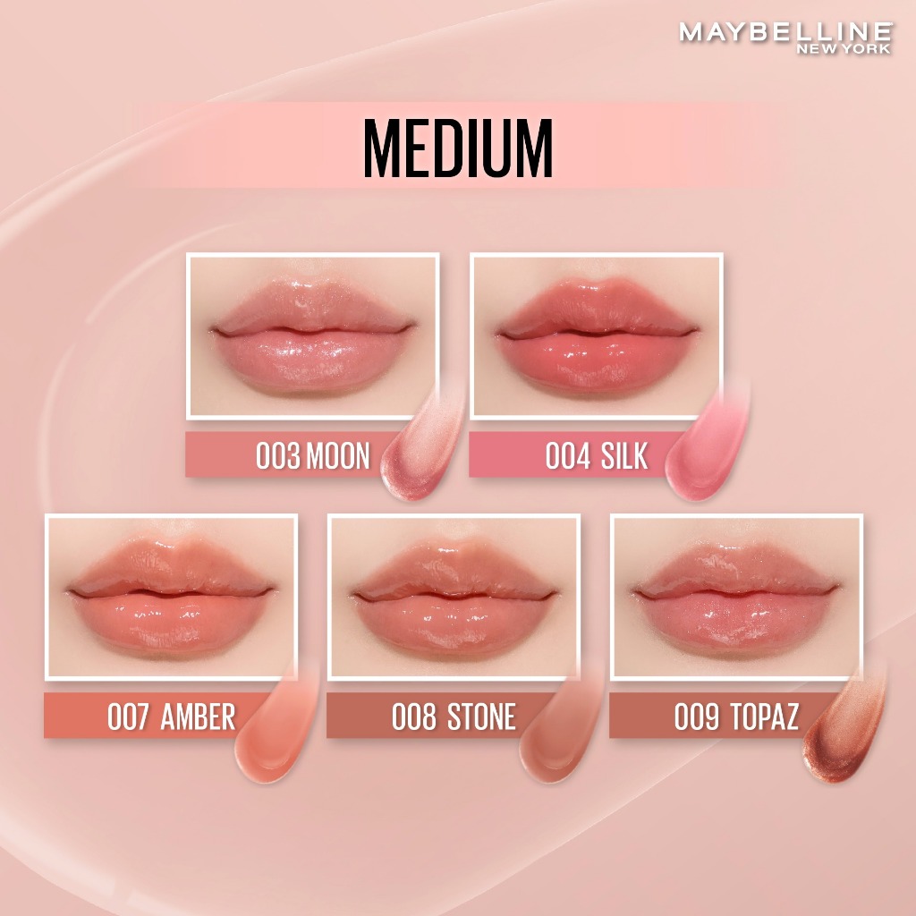 แท้  MAYBELLINE NEW YORK LIFTER GLOSS เมย์เบลลีน นิวยอร์ก ลิฟเตอร์ กลอส เนื้อวาว 5.4 มล.