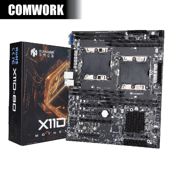 เมนบอร์ด HUANANZHI X11D 8D E-ATX LGA 3647 DUAL CPU WORKSTATION SERVER MAINBOARD MOTHERBOARD