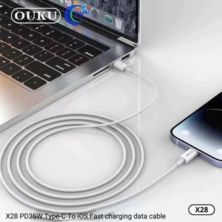 ใหม่ล่าสุด!! OUKU X28 PD35W สายชาร์จเร็ว สำหรับ Type-C to I0S Fast Charging Data Cable รองรับชาร์จเร็ว ของแท้100%