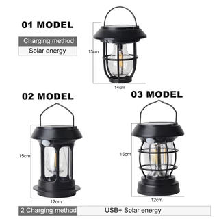 LUCKYLED โคมไฟโซล่าเซลล์ ตั้งแคมป์ LED ตะเกียง โซล่าเซลล์ ตะเกียง โคมไฟระย้า Solar Sensor Light