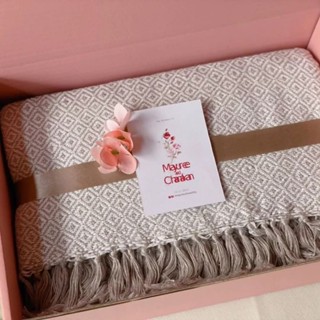 ของรับไหว้ ของขวัญ ผ้าฝ้ายทอมือพร้อมกล่องตกแต่ง