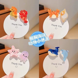 พร้อมส่งในไทย กิ๊บแฟชั่น กิ๊บน่ารัก สีแคนดี้ แฟชั่นสําหรับผู้หญิง เครื่องประดับS1207