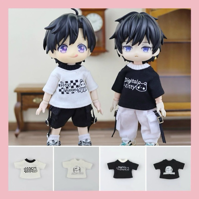 💖 พร้อมส่ง ob11เสื้อยืด