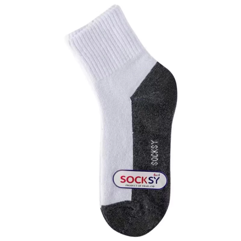 [ร้านไทย-ส่งไวมาก] ถุงเท้านักเรียนsocksy แบรนด์ไทย คุณภาพดี หนา นุ่ม ใส่สบาย (1โหล=12คู่)