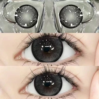 Midroo เลนส์แฟชั่น คอนแทคเลนส์สีกรองแสงคอนเทค Black/Brown Bean ค่าสายตาปกติ Contact Lens 14.2mm