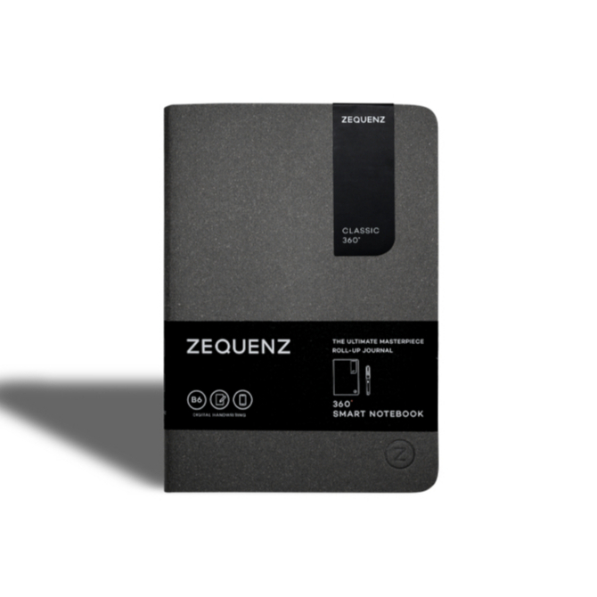 ZEQUENZ SMART Notebook B6 สมุด ZEQUENZ  รุ่น SMART B6 สีเทาเข้ม