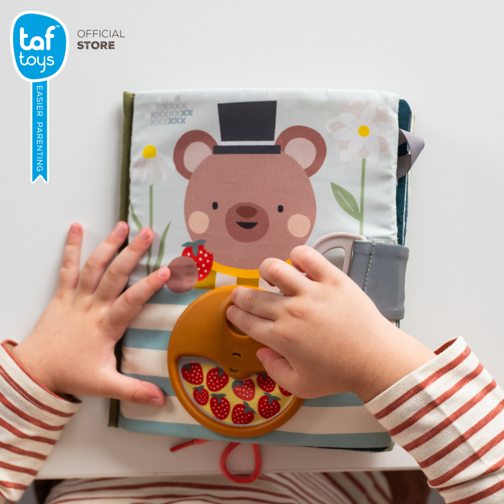 Taf Toys كتاب الأنشطة Busy Book Opposites كتاب تنموي من عمر 18 شهرًا فأكثر صورة 2