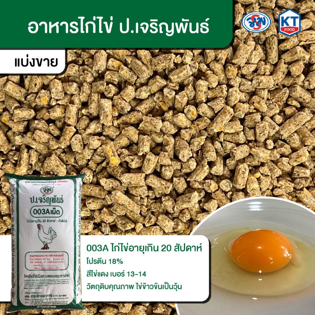 อาหารไก่ไข่ ป.เจริญพันธ์ โปรตีน 18%