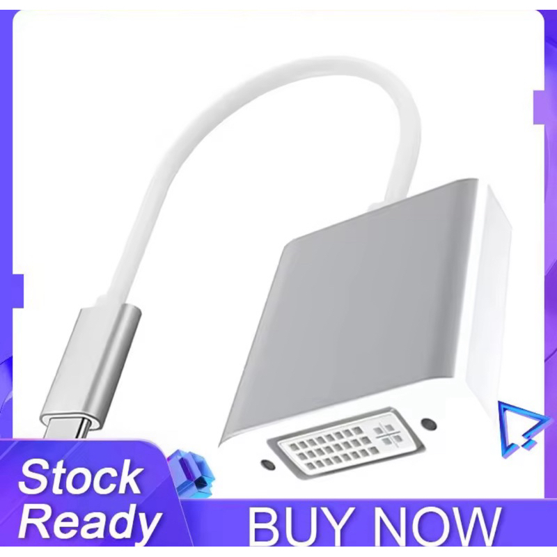 USB3.1 Type C Male TO DVI Cable Converter Type C Extended Power Adapter Cable Connector for Laptop M