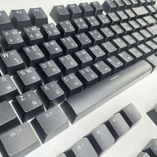 คีย์แคปตัวอักษรไทย OEM Profile วัสดุ ABS พิมพ์ไฟได้ ใช้ได้กับ Mechanical Keyboard หลายขนาด ทนทาน สวยงาม