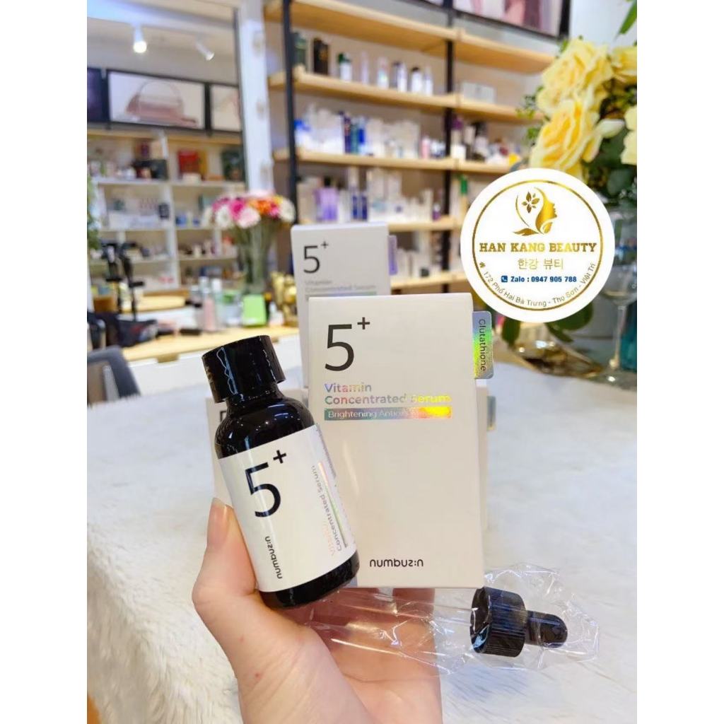 ✅Numbuzin No.5 Vitamin Concentrated Serum 30ml.ไวท์เทนนิ่ง, กำจัดจุดด่างดำ, สาระสำคัญ