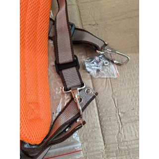 BP78 สายสะพายเครื่องพ่นยา พ่นเมล็ด สายสะพาย 767 3WF สายคู่แบบหนานุ่ม (ลายสก๊อต) พร้อมน็อตยึดครบชุดใช้ได้เลย