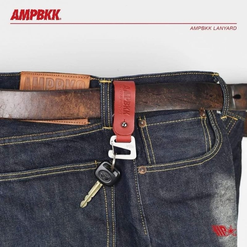 A.M.P. "LOGO" x "BOX" LEATHER LANYARDS