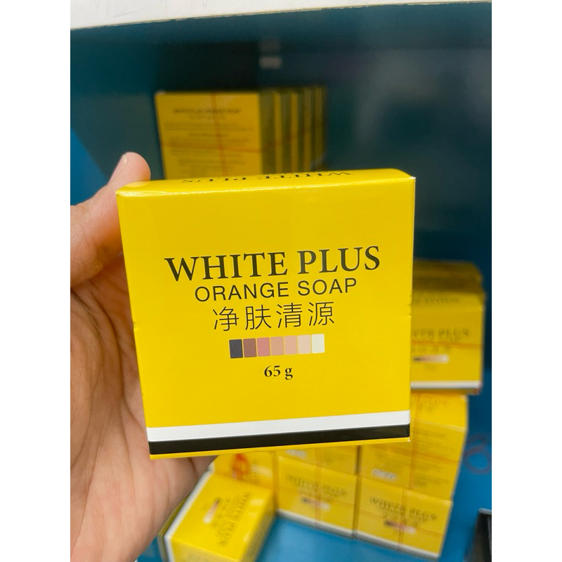สบู่ไลท์ไวท์ ไลท์ ออเรนจ์ โซป Light Orange Soap สบู่ส้ม  (ก้อน) 65กรัม รุ่นใหม่