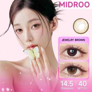 【ซื้อ1ได้7ชิ้น】Midroo【COD】คอนแทคเลนส์บิ๊กอาย Jewelry Brown / Grey คอนแทคเลนส์รายเดือน 14.0/14.2/14.5mm