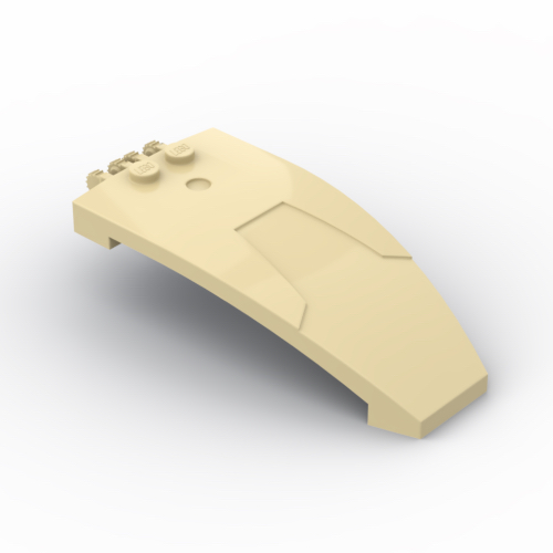 Lego part (ชิ้นส่วนเลโก้) No.30536 Windscreen 8 x 4 x 2 Curved Taper with Locking Dual 2 Fingers