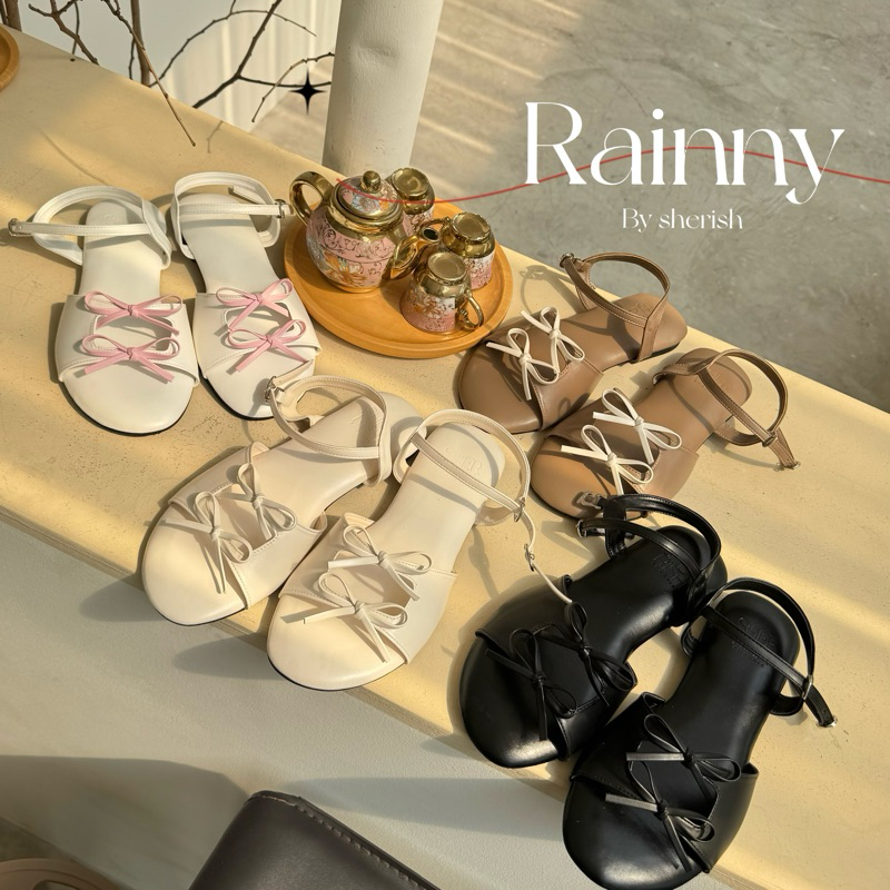 รองเท้าแตะรัดส้น รุ่น Rainny by sherish  รองเท้าแฟชั่นผลิตในไทย