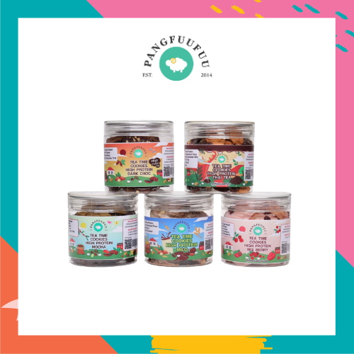 *สินค้าบอบบางมีโอกาสแตกหักขอให้ยอมรับความเสี่ยง งดเคลม* *ลิงค์รวม* คุกกี้ทีไทม์ Tea Time Cookie High Protein l Pangfufuu