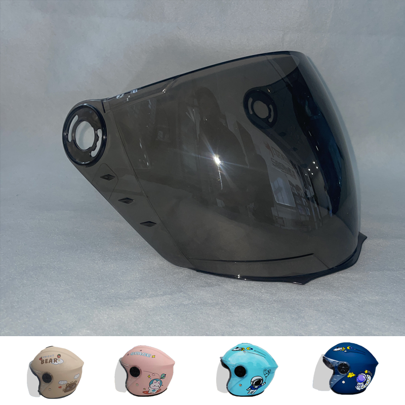 หมวกกันน็อคเด็ก กันแดด บังแดด รุ่น 618 สากล กระจกหมวกกันน็อคครึ่งใบ Kids Helmet