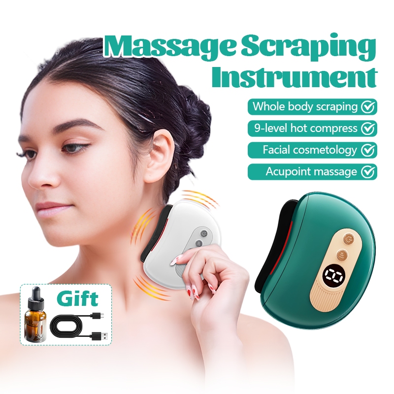 เครื่องนวด กัวซา ไฟฟ้า หินธรรมชาติ นวดหน้าไฟฟ้า กระชับผิวหน้า กัวซา Natural Stone Electric Gua Sha