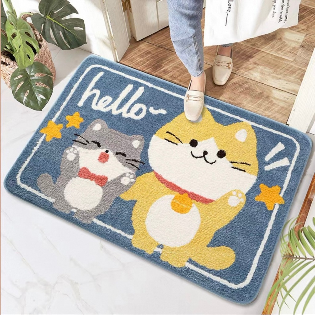🎀พรมเช็ดเท้าลายการ์ตูนน่ารัก พรมเเต่งบ้าน พรมปูพื้น ขนาด 40x60 cm🎀