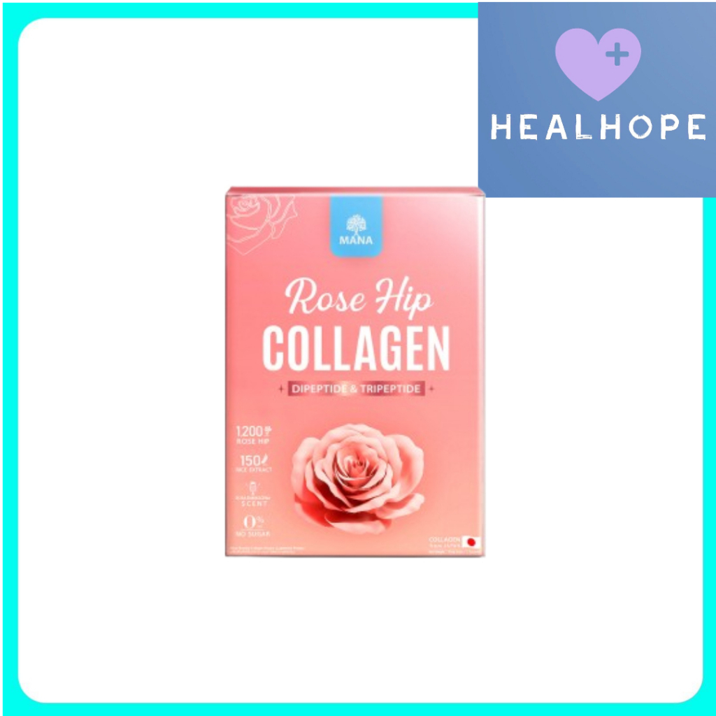 Rose Hip Collagen MANA โรสฮิป คอลลาเจน มานา (1กล่อง/7ซอง) คอลลาเจน ผลิตภัณฑ์เสริมอาหาร